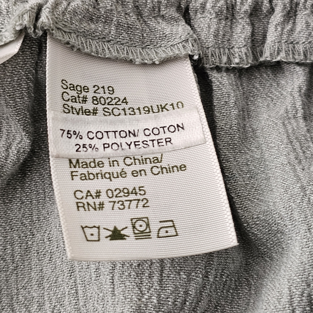 Tradition Pull On Pants Sage Green Cotton Blend Loosefit Lightweight Womens 18 W - Picture 10 of 11